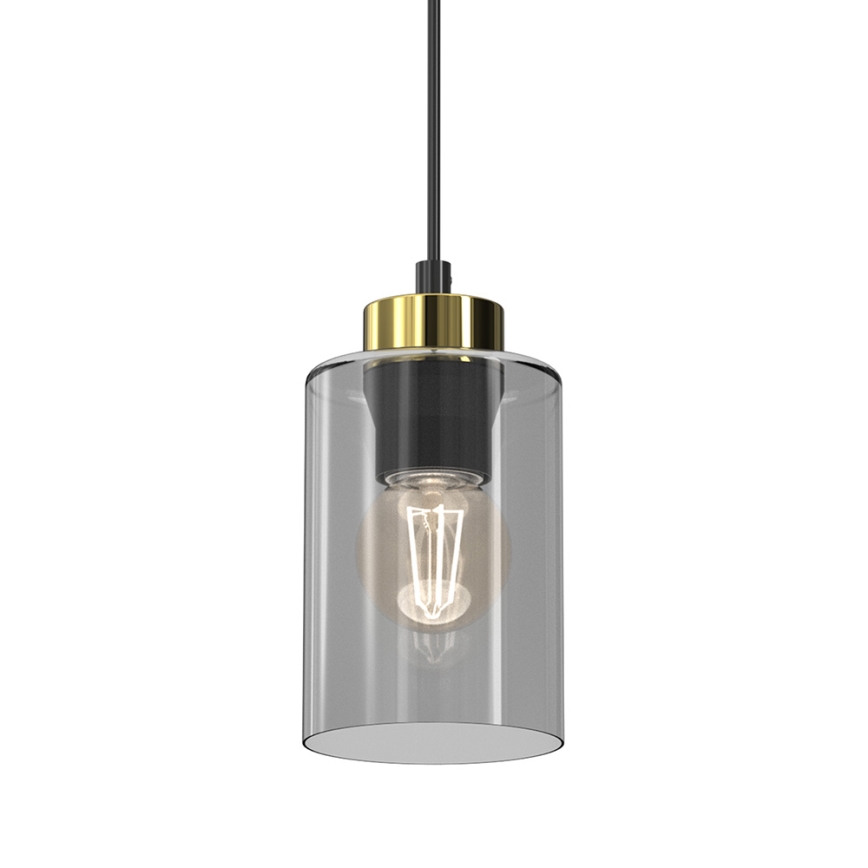 Подвесная люстра CHIC 1xE27/60W/230V черная/серая