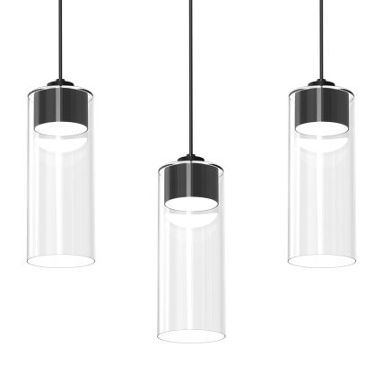 Подвесная люстра CLARISSA 3xGX53/12W/230V черный