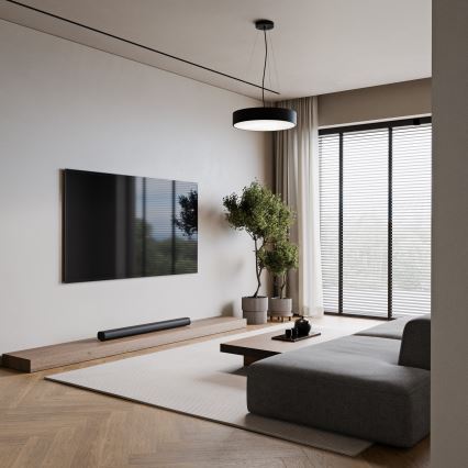 Подвесная люстра CLEO 3xE27/24W/230V диаметр 40 см черный