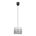 Подвесная люстра CORAL 1xE27/60W/230V ⌀ 20 cm белая/серая