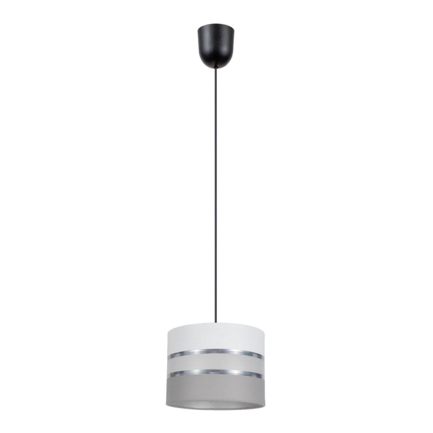 Подвесная люстра CORAL 1xE27/60W/230V ⌀ 20 cm белая/серая
