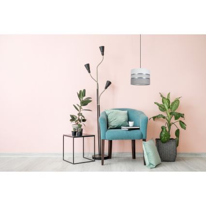 Подвесная люстра CORAL 1xE27/60W/230V ⌀ 20 cm белая/серая