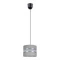 Подвесная люстра CORAL 1xE27/60W/230V ⌀ 20 cm серая