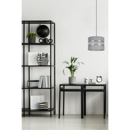 Подвесная люстра CORAL 1xE27/60W/230V ⌀ 20 cm серая