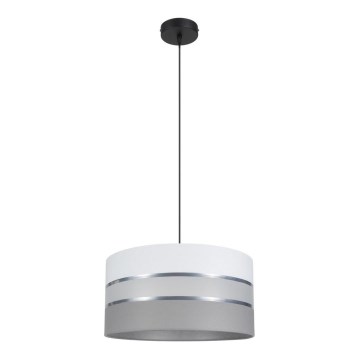 Подвесная люстра CORAL 1xE27/60W/230V ⌀ 40 cm белая/серая