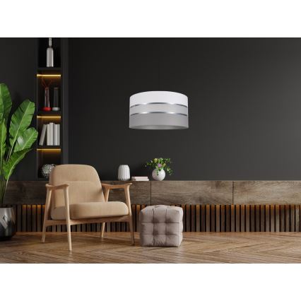 Подвесная люстра CORAL 1xE27/60W/230V ⌀ 40 cm белая/серая