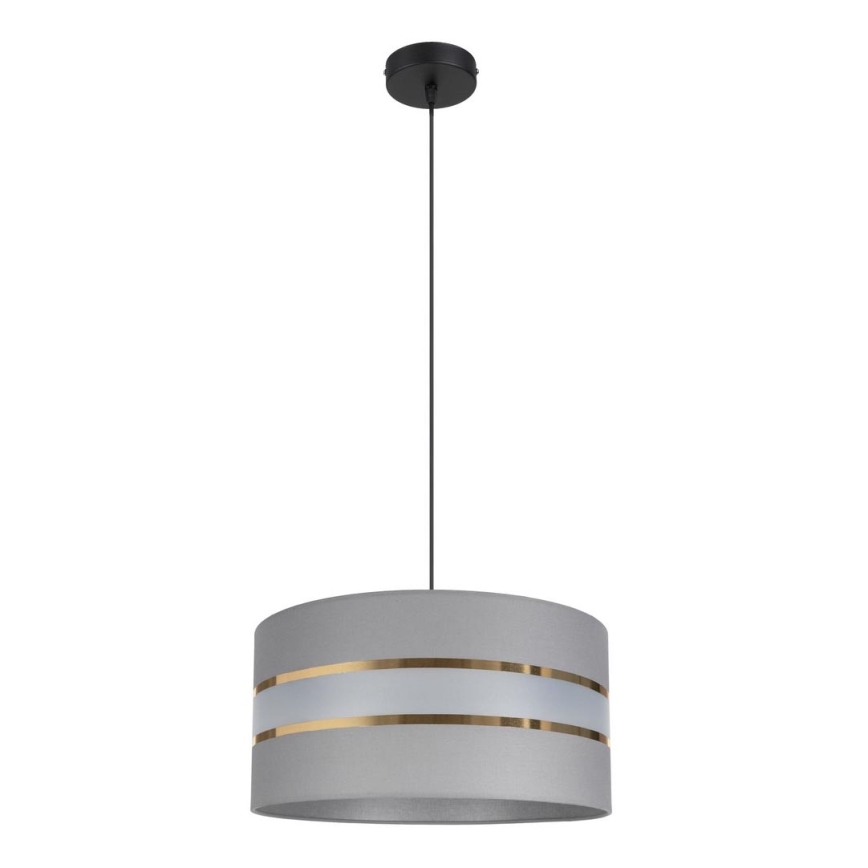 Подвесная люстра CORAL 1xE27/60W/230V ⌀ 40 cm серая