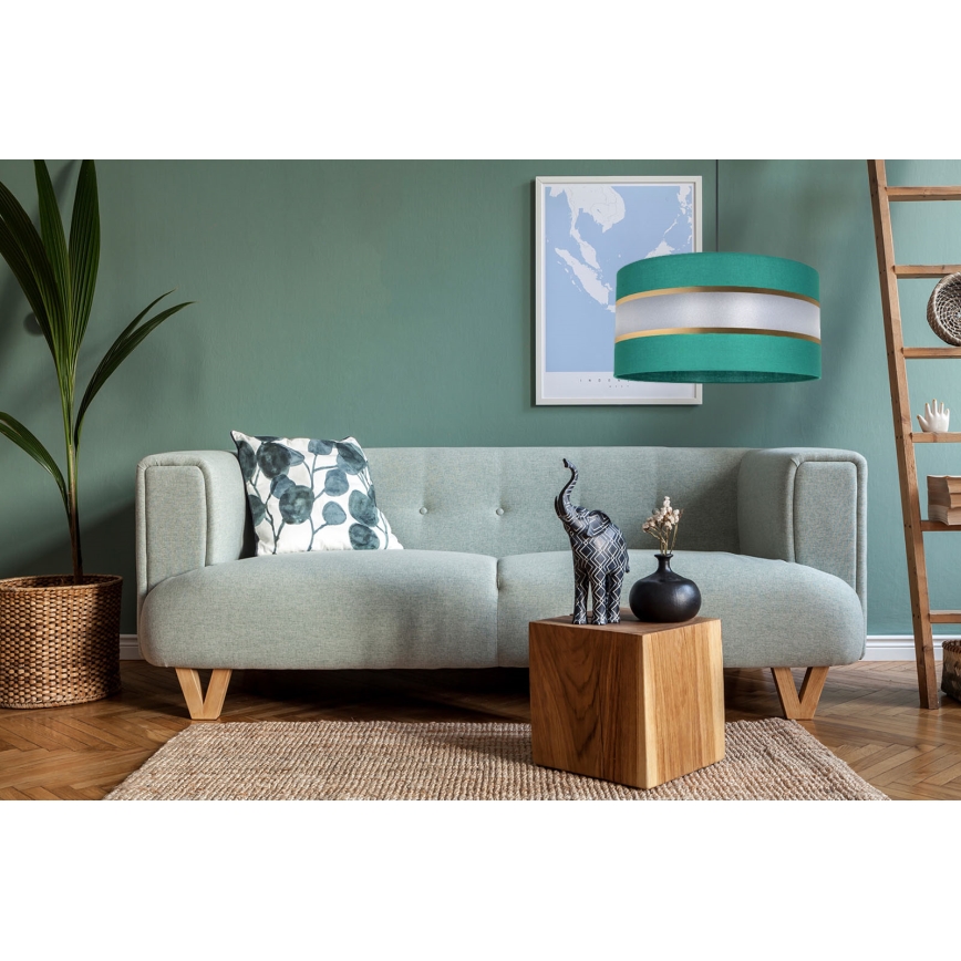 Подвесная люстра CORAL 1xE27/60W/230V ⌀ 40 cm зеленая
