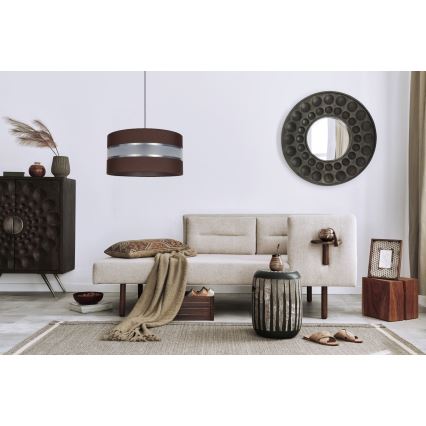 Подвесная люстра CORAL 1xE27/60W/230V ⌀ 40 cm коричневая