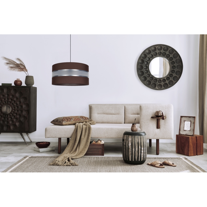 Подвесная люстра CORAL 1xE27/60W/230V ⌀ 40 cm коричневая