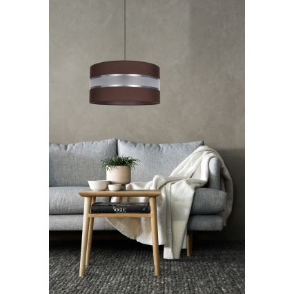 Подвесная люстра CORAL 1xE27/60W/230V ⌀ 40 cm коричневая