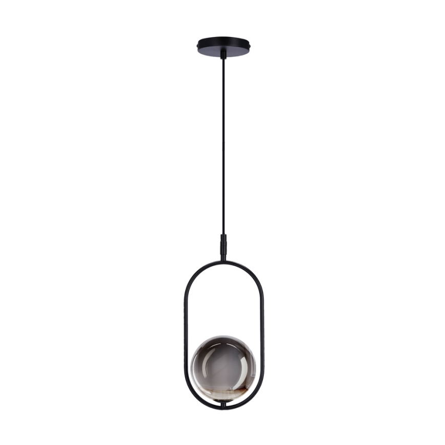 Подвесная люстра CORDEL 1xG9/28W/230V черный/дымчатый черный