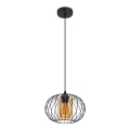 Подвесная люстра CORRINI 1xE27/60W/230V диаметр 25 см черный/бежевый