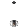Подвесная люстра CORRINI 1xE27/60W/230V диаметр 25 см черный/серый
