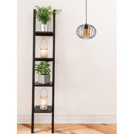 Подвесная люстра CORRINI 1xE27/60W/230V диаметр 25 см черный/бежевый