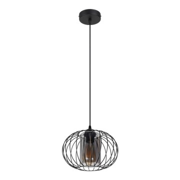 Подвесная люстра CORRINI 1xE27/60W/230V диаметр 25 см черный/серый