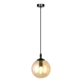 Подвесная люстра COSMO 1xE14/10W/230V диаметр 14 cm черная/бежевая
