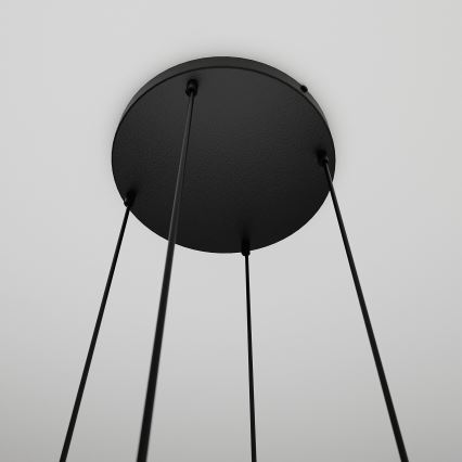 Подвесная люстра COSMO 4xE14/10W/230V диаметр 40 cm черная/серая/бежевая/прозрачная