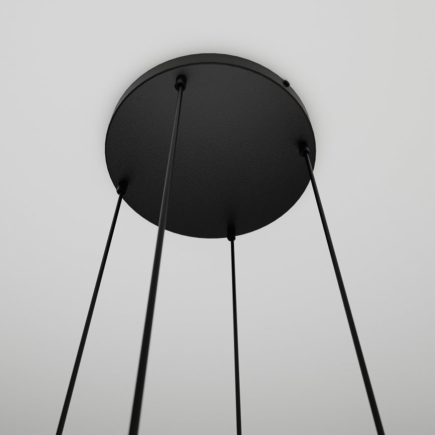 Подвесная люстра COSMO 4xE14/10W/230V диаметр 40 cm черная/серая/бежевая/прозрачная