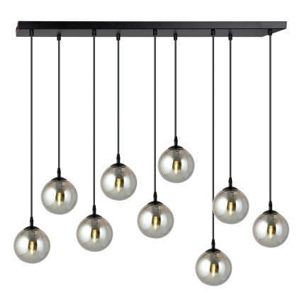 Подвесная люстра COSMO 9xE14/10W/230V черная/серая
