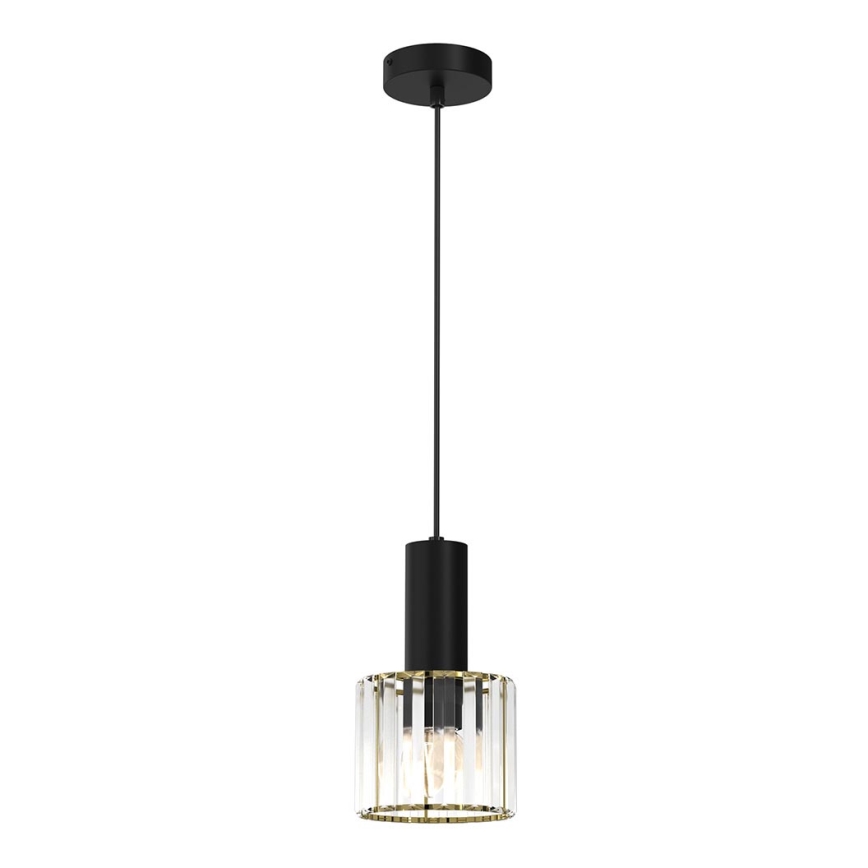 Подвесная люстра CRISTAL 1xE27/60W/230V черная