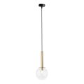 Подвесная люстра DAISY 1xG9/12W/230V диаметр 14 см золотистый/черный/прозрачный
