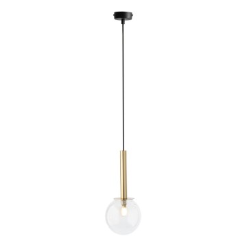 Подвесная люстра DAISY 1xG9/12W/230V диаметр 14 см золотистый/черный/прозрачный