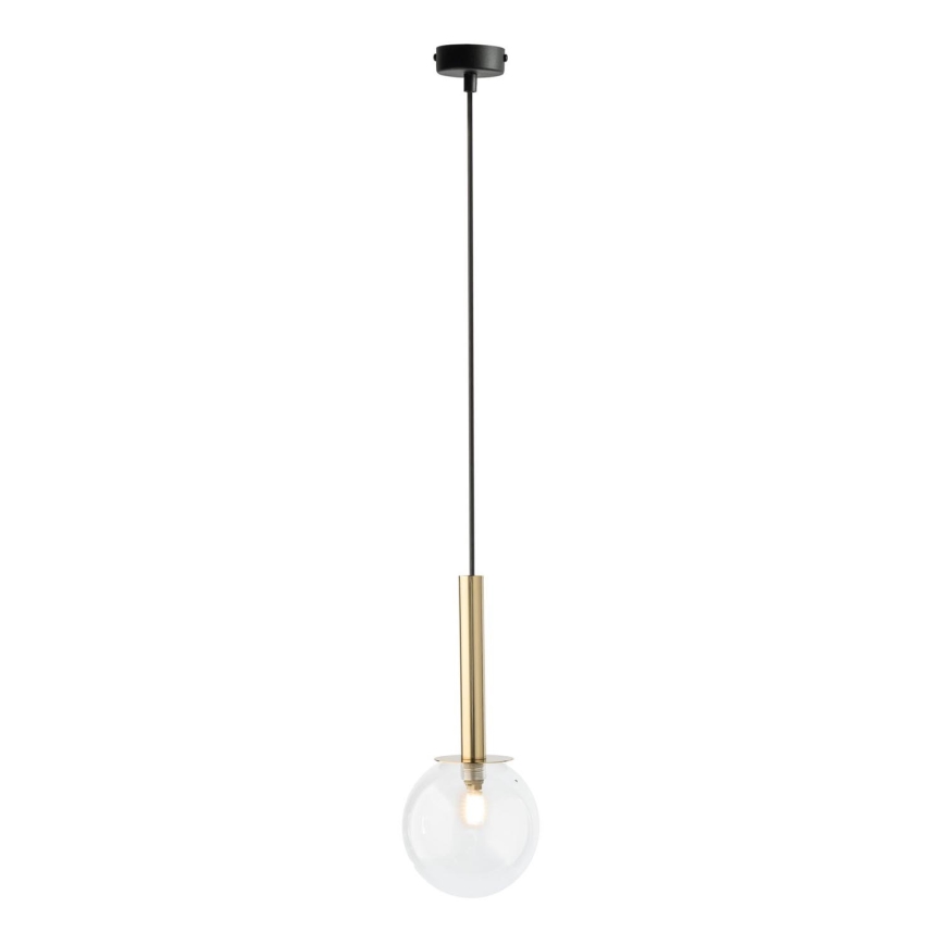 Подвесная люстра DAISY 1xG9/12W/230V диаметр 14 см золотистый/черный/прозрачный