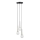 Подвесная люстра DAISY 3xG9/12W/230V диаметр 27 см блестящий хром/черный/белый