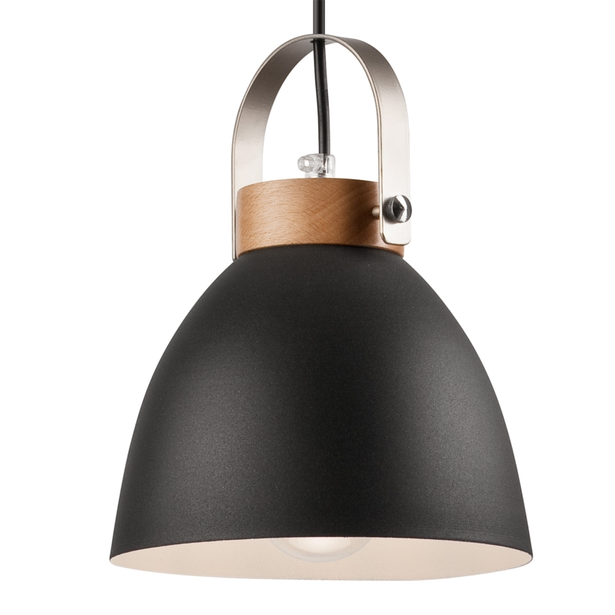 Подвесная люстра DANIELLE 2xE27/60W/230V бук - сертифицировано FSC