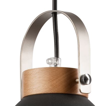 Подвесная люстра DANIELLE 2xE27/60W/230V бук - сертифицировано FSC