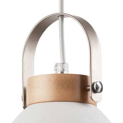 Подвесная люстра DANIELLE 2xE27/60W/230V бук - сертифицировано FSC