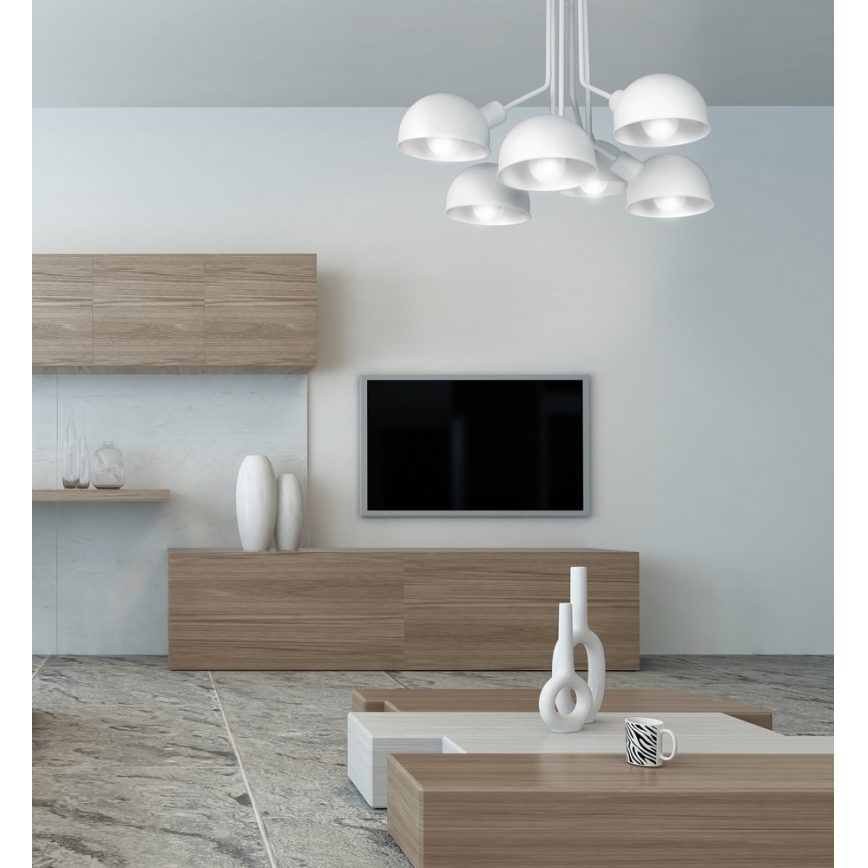 Подвесная люстра DEVIN 6xE27/60W/230V