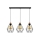 Подвесная люстра DIAMENT 3xE27/60W/230V дуб – сертифицировано FSC