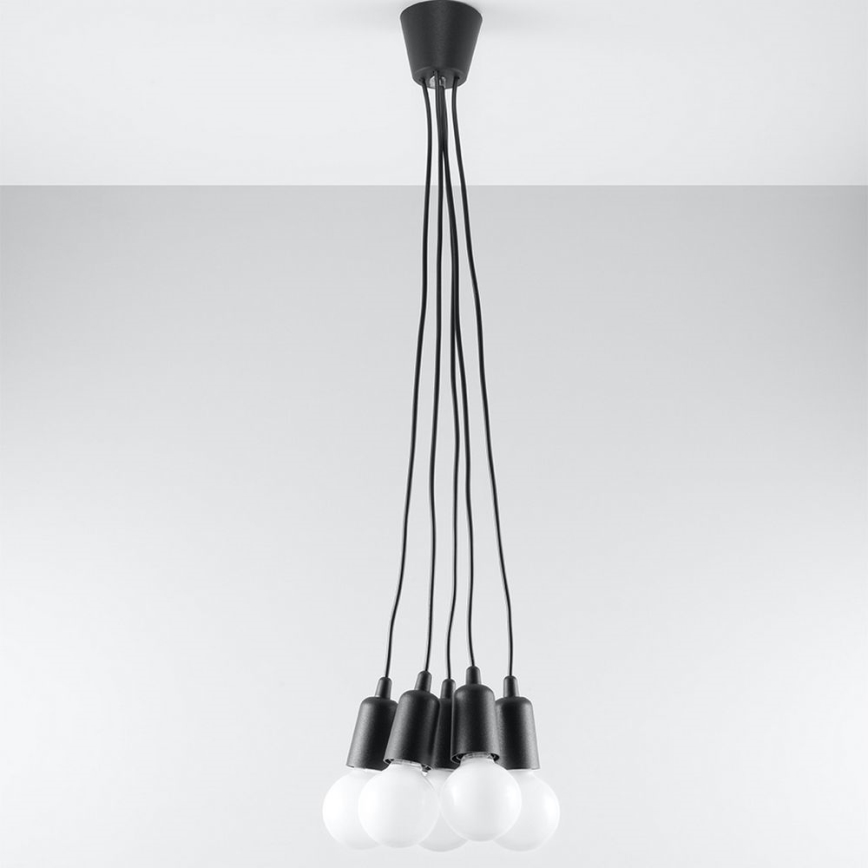 Подвесная люстра DIEGO 5xE27/60W/230V