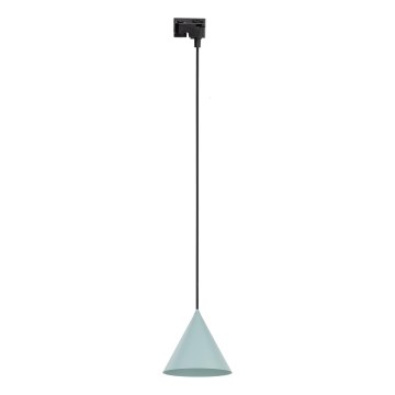 Подвесная люстра для 1-фазной трековой системы CONO 1xE27/15W/230V черный/мятный