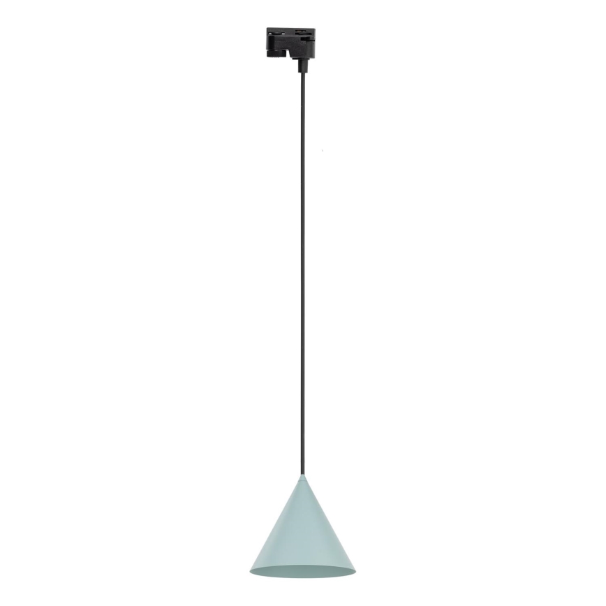 Подвесная люстра для 1-фазной трековой системы CONO 1xE27/15W/230V черный/мятный