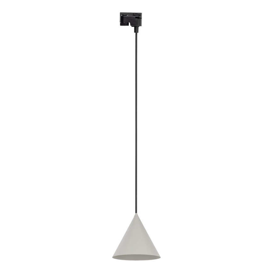 Подвесная люстра для 1-фазной трековой системы CONO 1xE27/15W/230V черный/серый