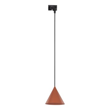 Подвесная люстра для 1-фазной трековой системы CONO 1xE27/15W/230V черный/кирпичный