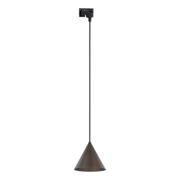 Подвесная люстра для 1-фазной трековой системы CONO 1xE27/15W/230V черный/коричневый