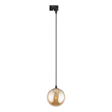 Подвесная люстра для 1-фазной трековой системы TRACER 1xG9/8W/230V черный/дымчатый коричневый