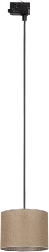 Подвесная люстра для 3-фазной трековой системы TRACER 1xE27/15W/230V диаметр 20 см черный/коричневый