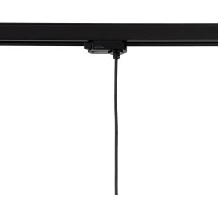 Подвесная люстра для 3-фазной трековой системы TRACER 1xE27/15W/230V диаметр 30 см черный/серый