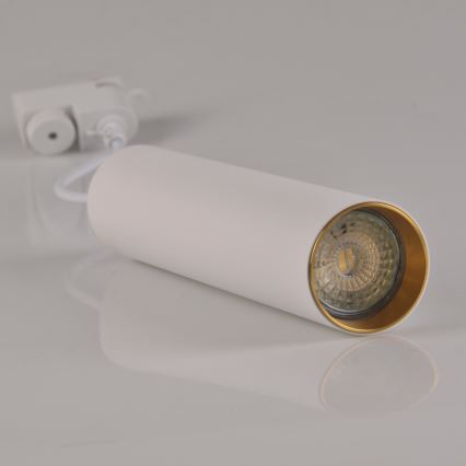 Подвесная люстра для трековой системы MARIBEL 3xGU10/10W/230V + 1 м рейка система белый