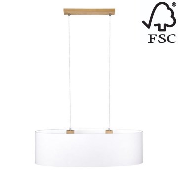 Подвесная люстра DOVE 2xE27/40W/230V дуб - сертифицировано FSC