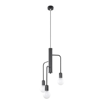 Подвесная люстра DUOMO 3M 3xE27/60W/230V черная