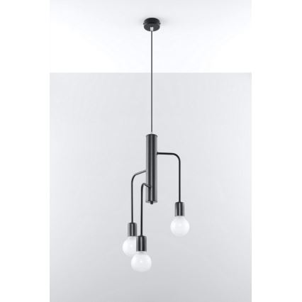Подвесная люстра DUOMO 3M 3xE27/60W/230V черная