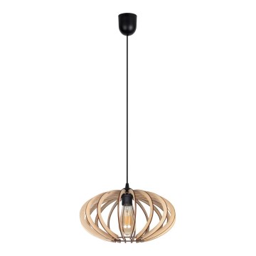 Подвесная люстра EARTH 1xE27/60W/230V черная/бежевая