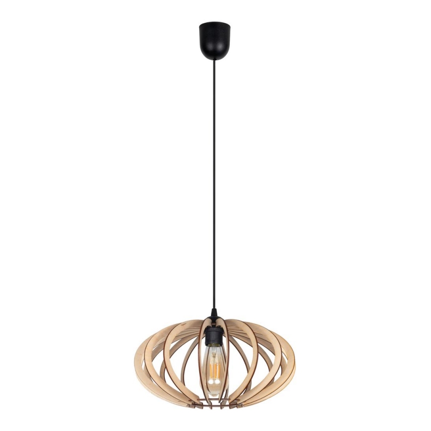 Подвесная люстра EARTH 1xE27/60W/230V черная/бежевая