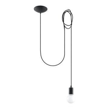 Подвесная люстра EDISON 1 1xE27/60W/230V паук черный